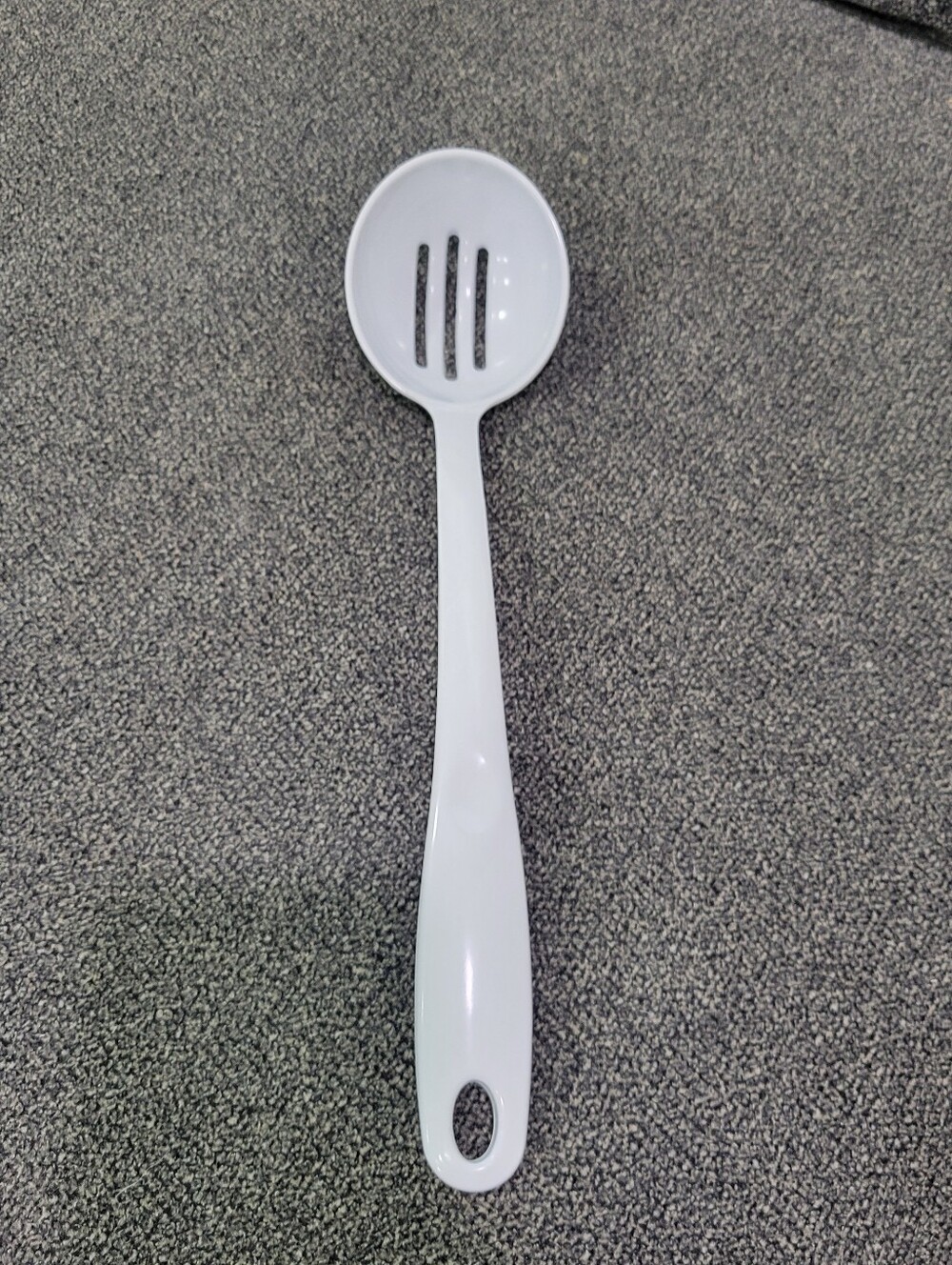 Vintage Melamine-Ware Slotted Spoon White Cooking Serving Utensil JP-666
